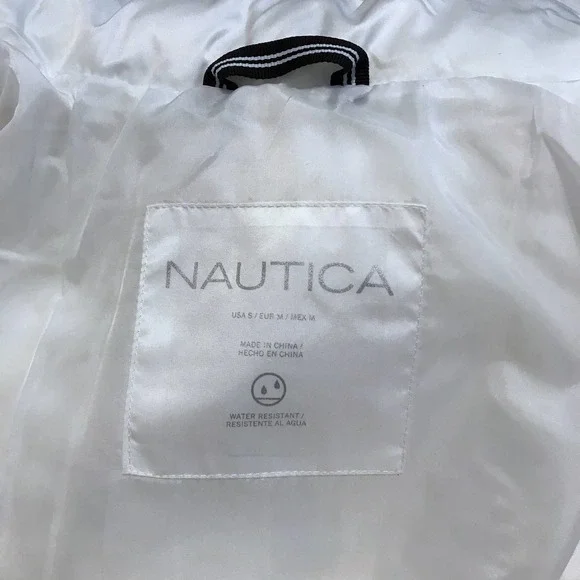 Nautica NWT White Puffer Water Resistant Jacket Women Various - Picture 15 of 16